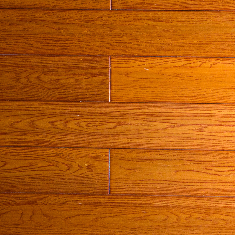 Lantai Kayu Pepejal Matte Oak Coklat Muda Kuning