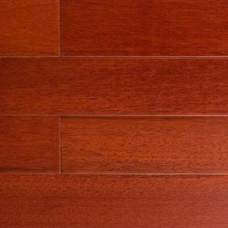 Lantai Kayu Pepejal Mat Coklat Gelap Walnut