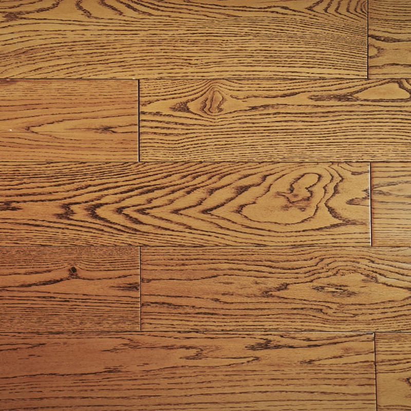 Lantai Kayu Pepejal Brown Red Oak Asli Amerika