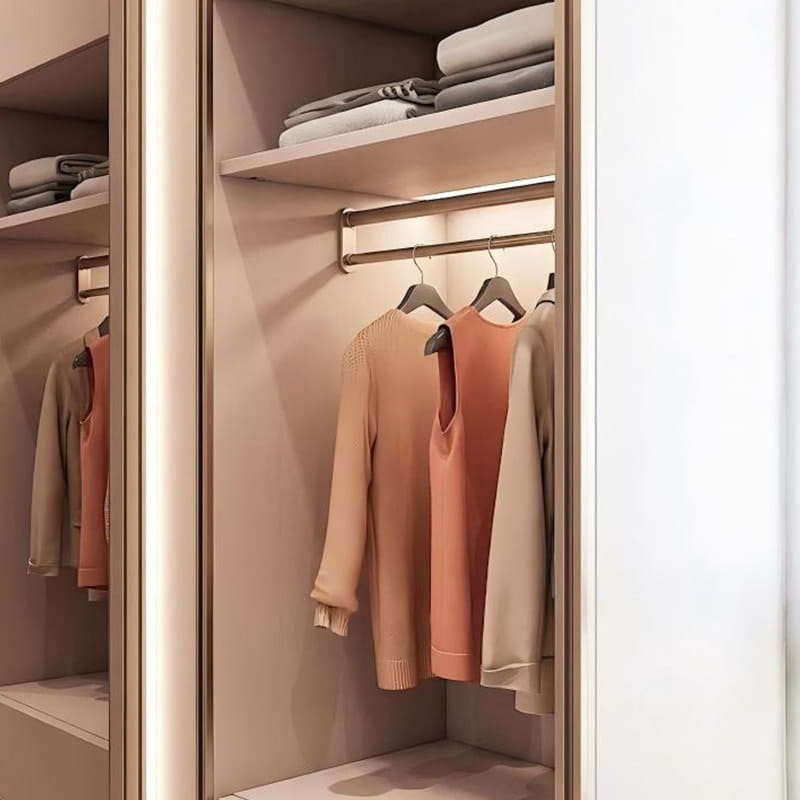 Almari Masuk Bercahaya Touch-Matte Minimalis Versailles
