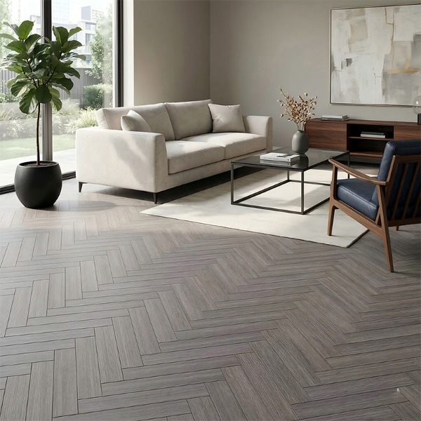 Apakah perbezaan antara lantai kayu chevron dan herringbone?